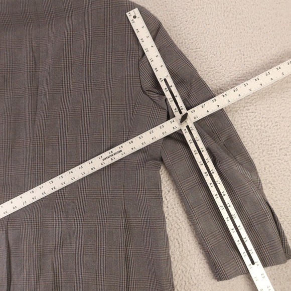 Pronto Uomo Jacket XL Gray Blue Prince of Wales Check Glen 100% Wool Blazer 46R - Picture 16 of 16